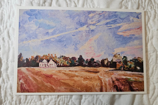 House on a Field mini print