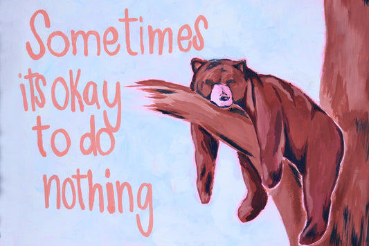 Lazy Bear mini print